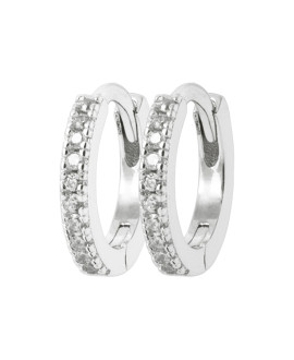 Créoles Femme - Argent 925 - Oxyde de zirconium