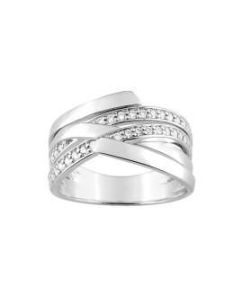 Bague femme - Oxyde de zirconium - Argent 925