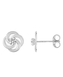Boucles d'oreilles femme - Oxyde de zirconium - Or 18 Carats