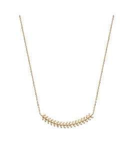 Collier Femme - Plaqué Or - Oxyde de zirconium - Longueur : 45 cm