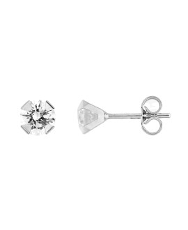 Boucles d'oreilles femme - Oxyde de zirconium - Or 18 Carats