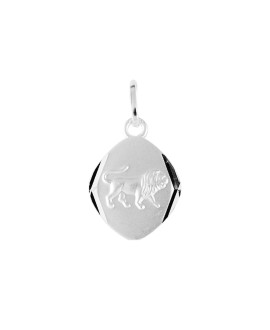 Pendentif mixte - Argent 925 - Signe Astrologique - Lion
