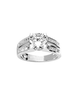 Bague femme - Oxyde de zirconium - Argent 925