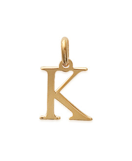 Pendentif Mixte - Plaqué Or - initiale K