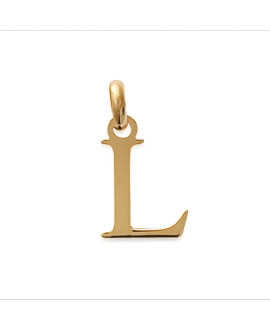 Pendentif Mixte - Plaqué Or - initiale L