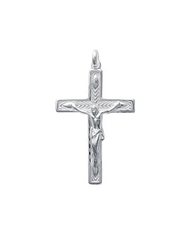 Pendentif Mixte - Argent 925 - Croix avec Christ