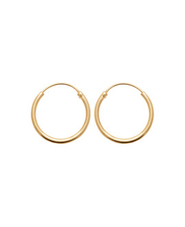 Créoles Femme - Plaqué Or - Largeur : 20 mm