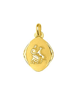 Médaille mixte - Or 18 Carats - Signe Astrologique - Vierge