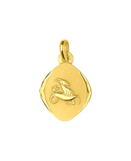 Médaille mixte - Or 18 Carats - Signe Astrologique - Capricorne