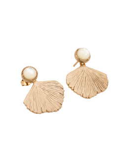Boucles d'oreilles Femme - Plaqué Or - Nacre