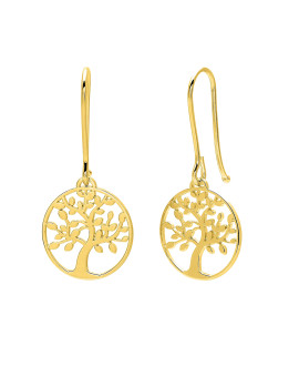 Boucles d'oreilles pendantes Femme - Or 9 Carats