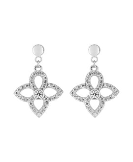 Boucles d'oreilles femme - Oxyde de zirconium - Or 9 Carats