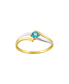 Bague Femme - topaze - Or 18 Carats