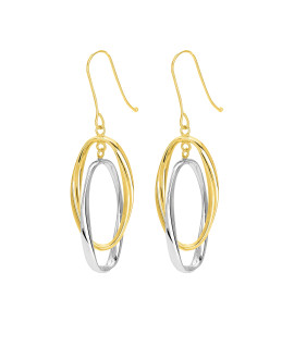 Boucles d'oreilles pendantes Femme - Or 18 Carats