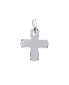 Pendentif Mixte - Argent 925 - Largeur : 1,3 mm - Croix