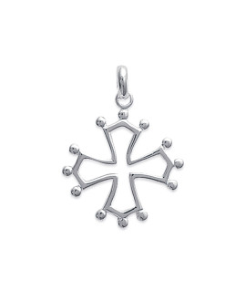 Pendentif Femme - Argent 925 - Croix Occitane