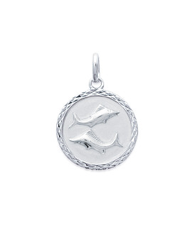 Pendentif Femme - Argent 925 - Signe Astrologique - Poissons