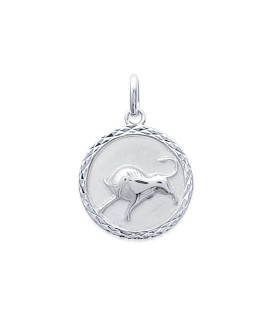 Pendentif Femme - Argent 925 - Signe Astrologique - Taureau