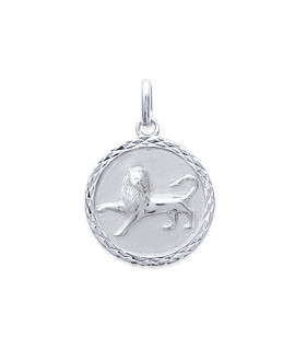 Pendentif Femme - Argent 925 - Signe Astrologique - Lion