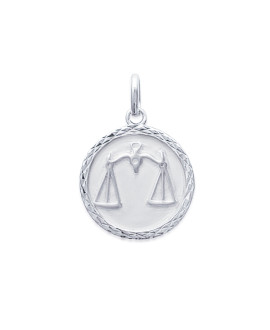 Pendentif Femme - Argent 925 - Signe Astrologique - Balance