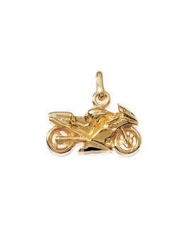 Pendentif Homme - Plaqué Or - moto