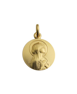 Médaille Vierge - Or 9 Carats