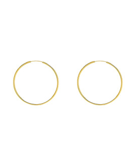 Créoles lisses Femme - Or 18 Carats - Diamètre 30mm
