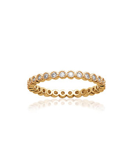 Bague Femme - Plaqué Or - Oxyde de zirconium