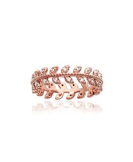 Bague Femme - Plaqué Or - Oxyde de zirconium