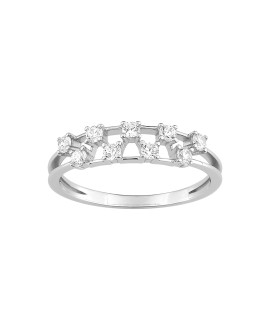 Bague femme - Oxyde de zirconium - Argent 925