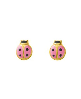 Boucles d'oreilles Enfant - Or 18 Carats - Coccinelle