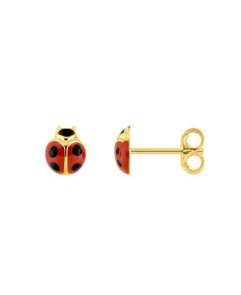 Boucles d'oreilles Enfant - Or 18 Carats - Coccinelle