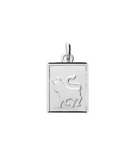 Pendentif mixte - Argent 925 - Signe Astrologique - Taureau