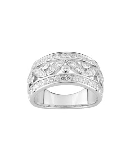 Bague femme - Oxyde de zirconium - Argent 925