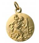 Médaille Saint Christophe Or jaune 750/00