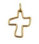 Médaille Croix Esperance ajourée Or jaune 750/00