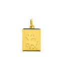Médaille mixte - Or 18 Carats