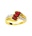 Bague Femme - Oxyde de zirconium -  Plaqué Or