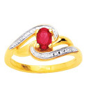 Bague Femme - Oxyde de zirconium -  Plaqué Or