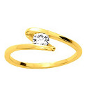 Bague Femme - Oxyde de zirconium -  Plaqué Or