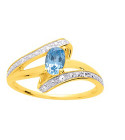 Bague Femme - Oxyde de zirconium -  Plaqué Or
