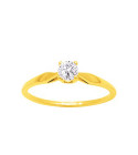 Bague femme - Oxyde de zirconium -  Plaqué Or