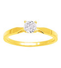 Bague femme - Oxyde de zirconium -  Plaqué Or