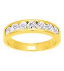 Bague femme - Oxyde de zirconium -  Plaqué Or