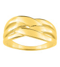 Bague femme - Oxyde de zirconium -  Plaqué Or