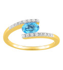 Bague femme - Oxyde de zirconium -  Plaqué Or