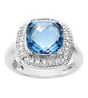 Bague femme - Oxyde de zirconium - Argent 925