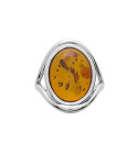 Bague femme - Ambre - Argent 925