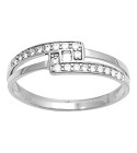 Bague femme - Oxyde de zirconium - Argent 925
