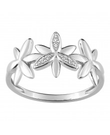 Bague femme - Oxyde de zirconium - Argent 925